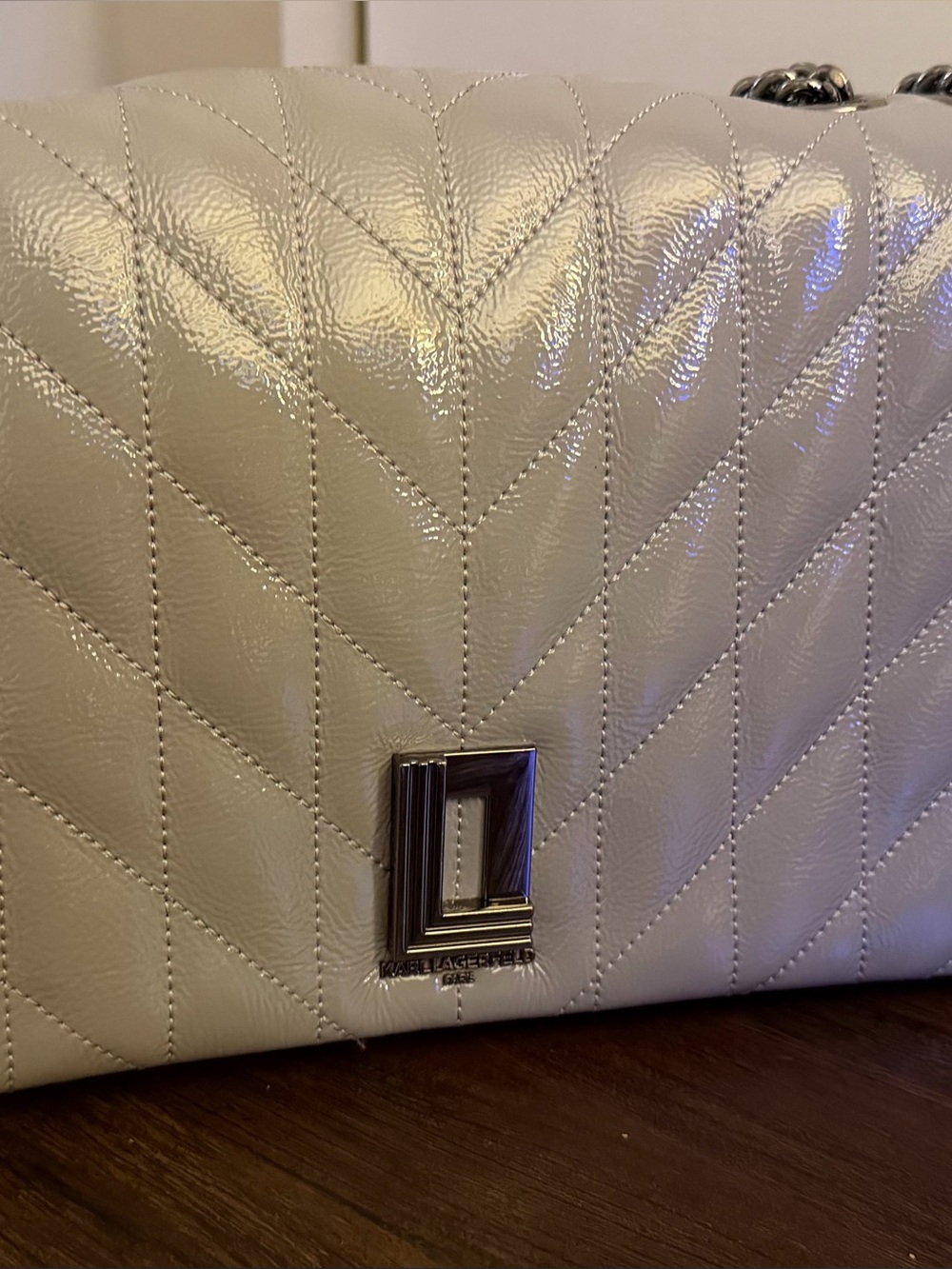 Karl Lagerfeld Gray patent leather - Picture 2 of 14